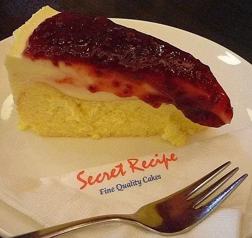 Secret Recipe Cakes Menu
